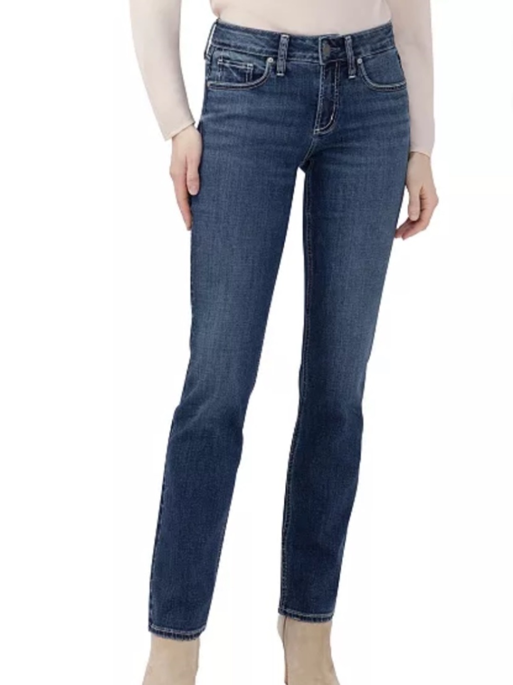 Silver Jeans Co. Suki Straight Leg Mid Rise Jeans 29/31